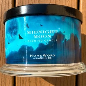 🆕MIDNIGHT MOON HARRY SLATKIN HOMEWORX 4 WICK, 18oz CANDLE NWTS!!